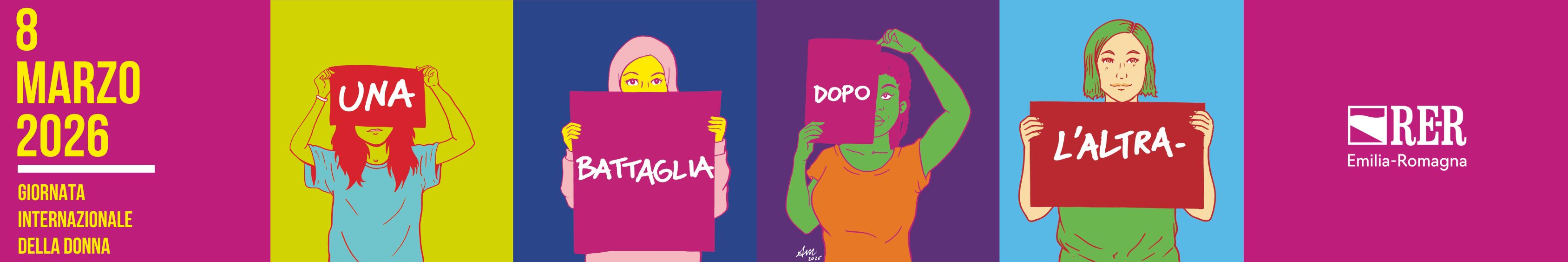 Vai alla pagina della campagna 2Una battaglia dopo l'altra" per l'8 marzo 2026